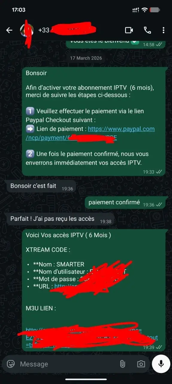 Avis client WhatsApp 4