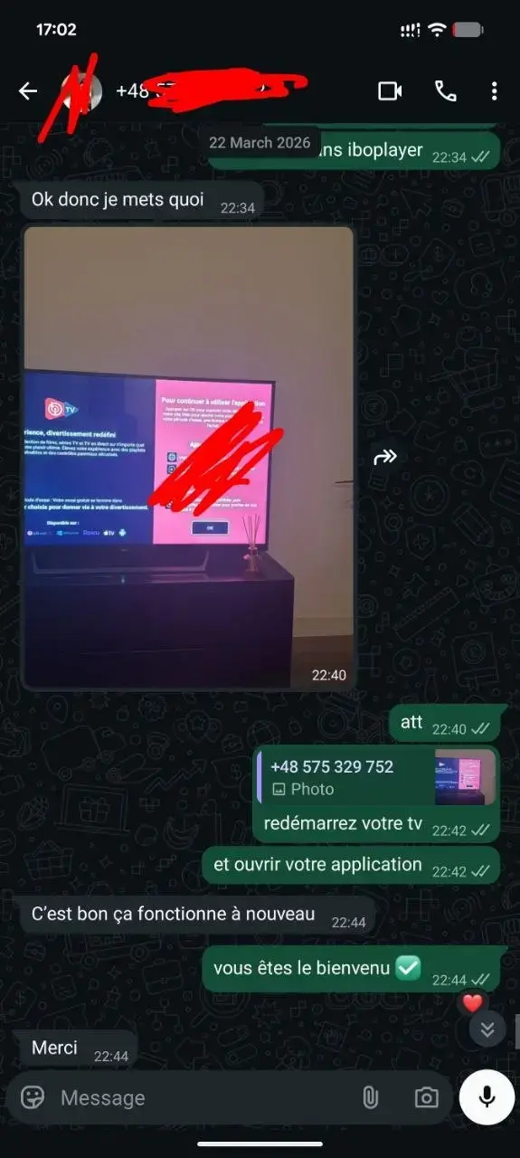 Avis client WhatsApp 7